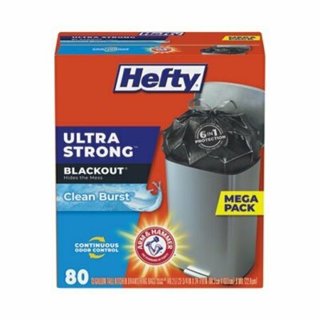 HEFTY BAG, HEFTY, BLACKOUT, 13GAL E88352CT